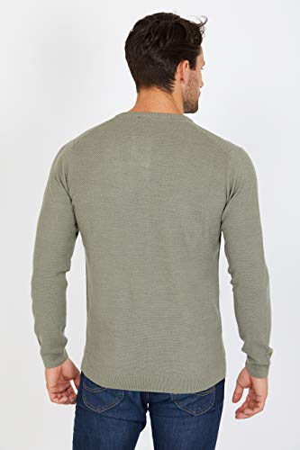 Jack Stuart - Jersey con Cuello de Pico para Hombre, Mezcla de Lana de Merino
