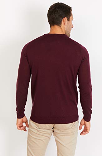 Jack Stuart - Jersey con Cuello Redondo para Hombre, 100% Lana Extrafina de Merino