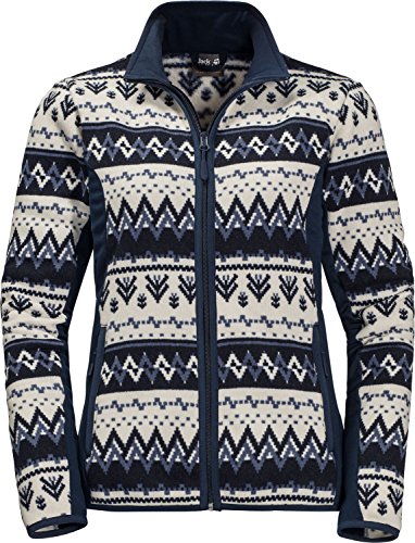 Jack Wolfskin Nordic Flex Knitted Jersey Fleece Jacket, Multicolor, M Womens