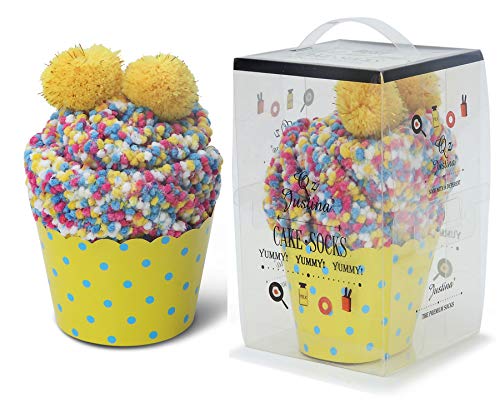 JARSEEN 2 Caja Regalo Navidad Calcetines Dia de san Valentin Super Suaves Cómodos Calentar Mujer DIY (2 Multicolor, EU 36-42)