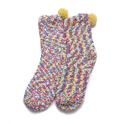 JARSEEN 2 Caja Regalo Navidad Calcetines Dia de san Valentin Super Suaves Cómodos Calentar Mujer DIY (2 Multicolor, EU 36-42)