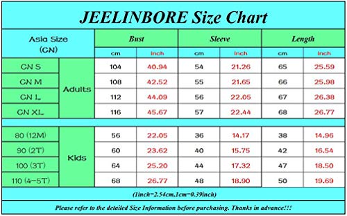 JEELINBORE Ropa Familia Deportivos Niño Sudaderas con Capucha Caliente Madre e Hijo Patrón Cardíaco Sweatshirt Blusa Tops - Azul (Mamá), CN L