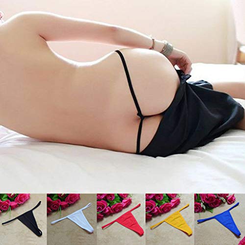 JERFER Ropa Interior Sexy Encaje Mujeres V-String Briefs Bragas Cintas Lencería Tanga