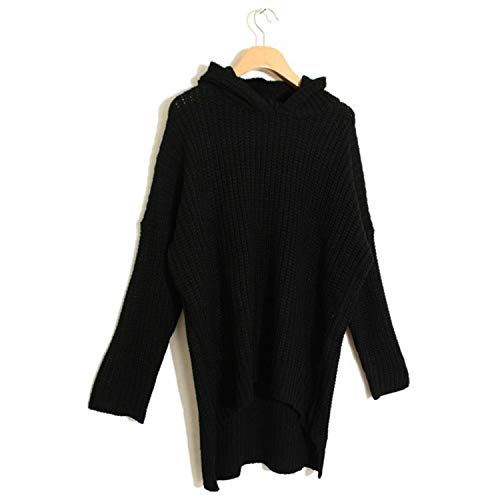 Jersey Mujer Otoño Invierno Elegantes Festival Capucha Moda Sudadera de moda Color Sólido Irregular Manga Larga Anchos Hoody Jerseys Lana Casual Cómodo Jerseys Moda Joven Estilo Moderno