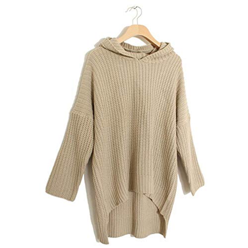 Jersey Mujer Otoño Invierno Elegantes Moda Sudadera Capucha Color Sólido Irregular Manga Larga Anchos Clásico Hoody Jerseys Lana Casual Cómodo Jerseys Moda Joven Estilo Moderno Mujeres