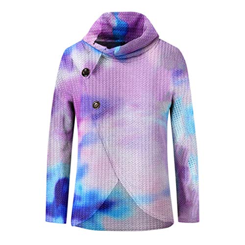 Jerseys De Punto para Mujer Cuello de Tortuga Manga Larga Suelto Prendas de Punto Suéter Irregular Jerséis Collar de la Pila Tops Cálido Otoño Invierno riou