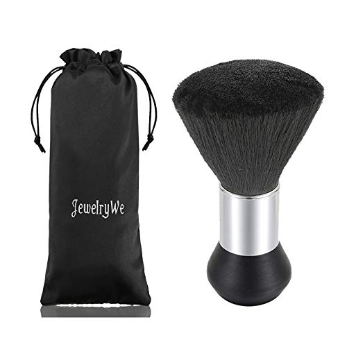 JewelryWe Cepillo de Cuello Negro Cepillo Para Corte de Cabello, Cepillo para Peluquería Tacto Suave