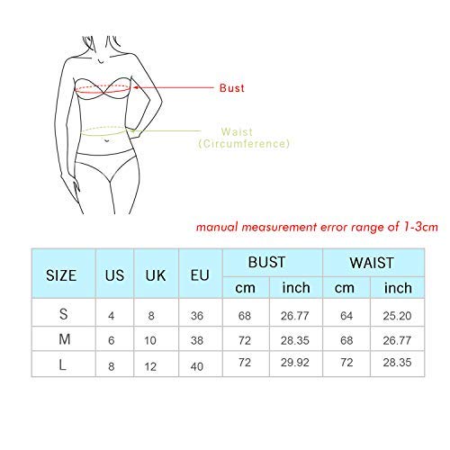 JewelryWe - Conjunto de bikini para mujer con estampado de leopardo, parte de arriba acolchada y con efecto push-up, parte de abajo de cintura alta, tallas S/M/L marrón S (eu36)