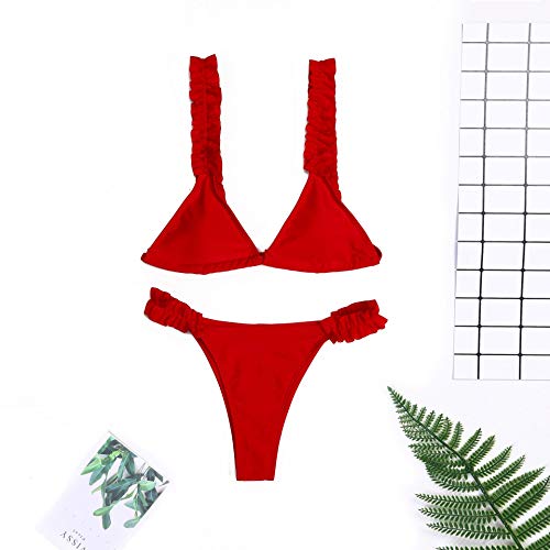 JFAN Bikini Mujer Conjunto De Bikini Ajustable de Baño Bikini Traje de Baño