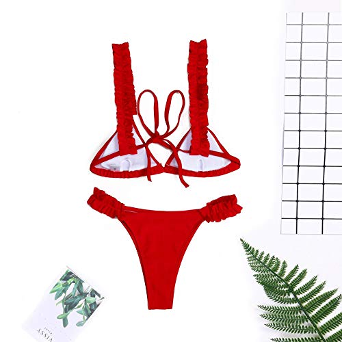 JFAN Bikini Mujer Conjunto De Bikini Ajustable de Baño Bikini Traje de Baño
