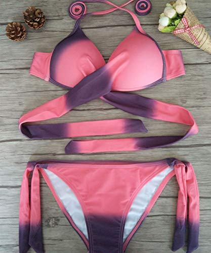 JFAN Traje De Baño Mujer Sexy Bañador de Baño Conjunto de Bikini Push up Sujetador Acolchado Traje de baño Bikini para Mujeres