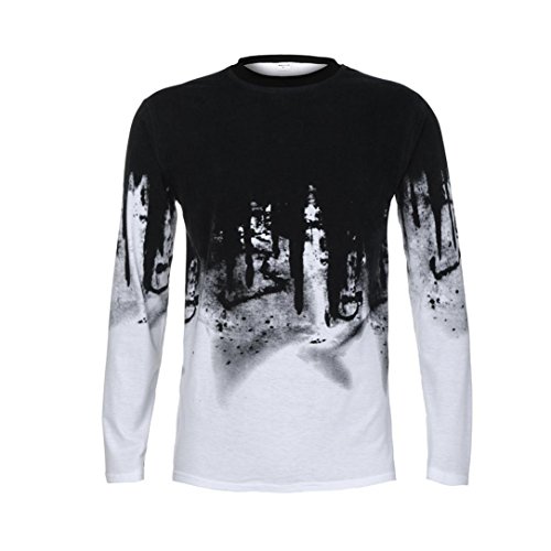 JiaMeng Suéter de Hombre Invierno Manga Larga Suéter Casual Jersey de Punto Caliente Camiseta Blusa básica de Manga Larga con Cuello Redondo (Blanco,XXL)