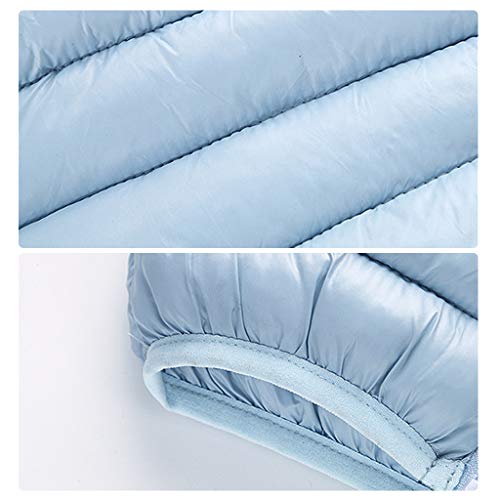 JiAmy Bebé Chaqueta Invierno Abrigo con Capucha Ligero Trajes Ropa de Calle Acolchado Azul 6-12 Meses