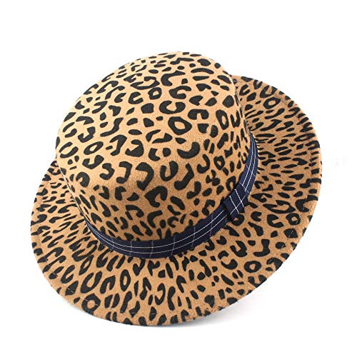 JIANGJINLAN 2019 Otoño Invierno Mujeres de Lana a Cuadros de la Cinta de poliéster Plano del Sombrero de Copa del Sombrero de Panamá Mar Decoración del Casquillo del Recorrido al Aire Libre