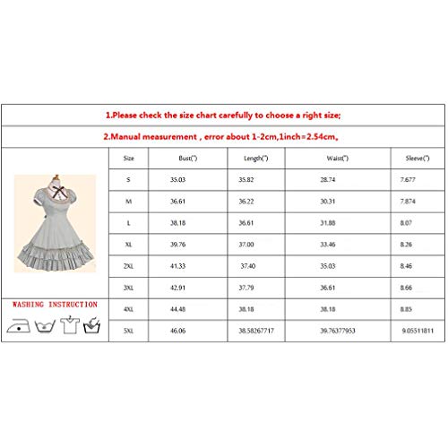 JIXUAN Vestido Estilo Palacio Pequeño Vestido Lolita Lindo Cuello Redondo con Lazo Y Botones Vestido De Decoración Vestido Gótico Steampunk