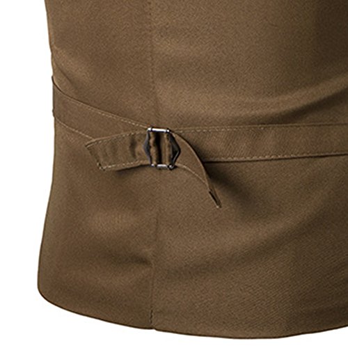 JOLIME Elegante Chalecos Hombre Vestir Casual Negocio Boda Slim Fit Traje Blazers Sin Mangas