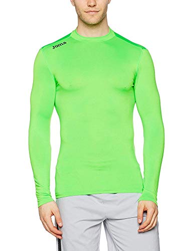 Joma Academy Camiseta térmica, Hombres, Verde Fluor, 4XS