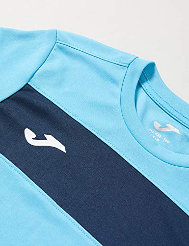 Joma Academy II M/Corta Traje de Entrenamiento, Hombre, Turquesa Fluor/Marino, XL