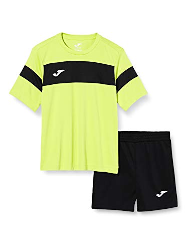 Joma Academy ll Conjunto de Fútbol, Niños, Amarillo (Neon Yellow-Black), XS