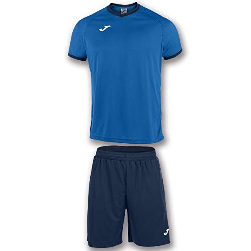 Joma Academy Set Equipacion M/Corta, Hombre, Royal/Marino