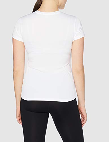 Joma Combi Woman M/C Camiseta Deportiva para Mujer de Manga Corta y Cuello Redondo, Blanco (White), L