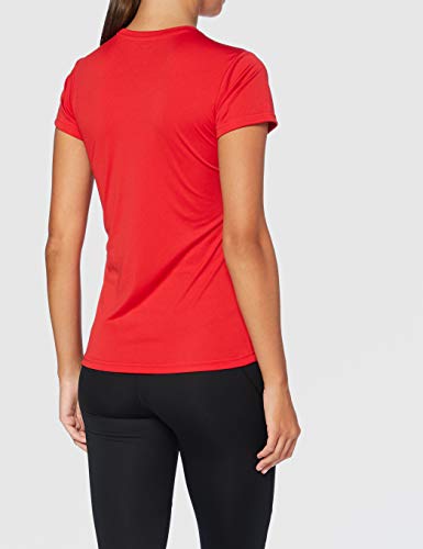 Joma Combi Woman M/C Camiseta Deportiva para Mujer de Manga Corta y Cuello Redondo, Rojo (Red)