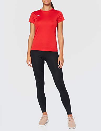 Joma Combi Woman M/C Camiseta Deportiva para Mujer de Manga Corta y Cuello Redondo, Rojo (Red)