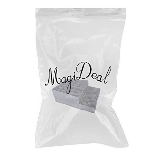 Juego de 3 organizadores para la ropa interior, de bambú