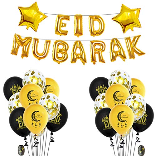 Juego De Globos De Eid Mubarak, Decoración Musulmana De Eid Mubarak, Película De Aluminio, Accesorios para Fiestas, Regalos para Fiestas, Suministros para Niñas, Mujeres, Niños