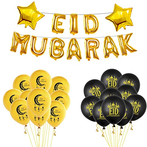 Juego De Globos De Eid Mubarak, Decoración Musulmana De Eid Mubarak, Película De Aluminio, Accesorios para Fiestas, Regalos para Fiestas, Suministros para Niñas, Mujeres, Niños