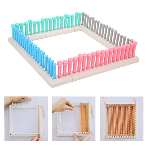 Juego de telares de tejer redondos, tabla de tejer larga multifunción Weave Loom Craft Kit Tool Máquina de tejer Kit de telar Telares de telar Telar de punto rápido para sombrero Bufanda Manual