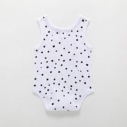 Julhold - Pelele Informal de algodón con Estampado de arcoíris, sin Mangas, para bebés de 3 a 24 Meses