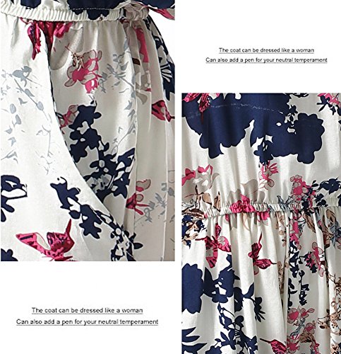 Jumpsuit Cortos Pantalones Verano Elegantes Cuello Redondo Sling Schulterfrei Playsuit Niñas Ropa Rückenfrei Chalecos Estampadas Flor Beach Mono Cintura Media Abalorios Sin Mangas Anchos Monos