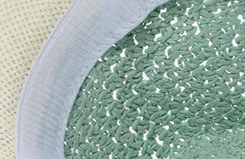 JUNGEN Sombrero de Paja Sombrero de Panamá Viento Graffi Recorrido Sol Sombrero para el Sol Sombrero de Las Mujeres o la Playa en Verano (Rosa)