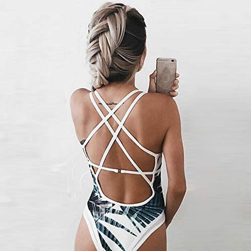 JURTEE Moda Sexy Slim Fit Siamés Bikini Monokini Bañador De Playa Belleza De Vuelta Bikinis Push Up Mujer Traje De Baño