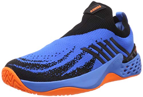K-Swiss Performance Aero Knit, Zapatillas de Tenis Hombre, Azul (Brilliant Blue/Neon Orange 427M), 43.5 EU