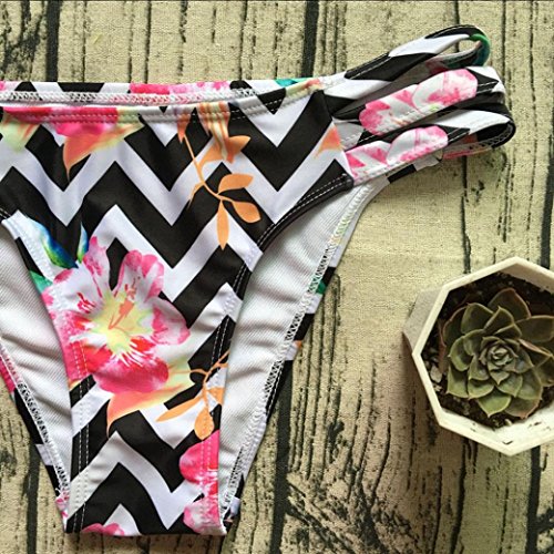 K-youth Bikini Mujer 2018 con Relleno, Verano Bikini Push Up Mujer Playa Atractivo Vestidos De Baño Ropa De Baño Bikinis Bañador Deportivo Traje de Baño Dos Piezas para Mujer (Negro-B, S)