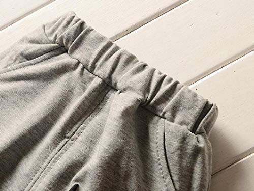K-youth Ropa Niño Otoño Invierno Liquidación Sudaderas con Capucha Niño Manga Larga Infantil Recien Nacido Conjuntos Bebé Niño Camisetas Letra Tops + Pantalones Largos 1-5 Años(Gris, 2-3 años)