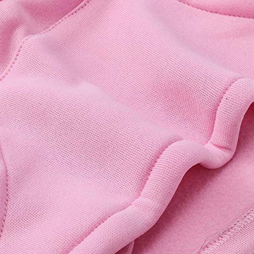 K-youth Sudaderas con Capucha Adolescentes Chicas Color Sólido Suelto con Bolsillos Camisetas Mujer Deporte Tops Blusas para Mujer Invierno (Rosa, S)