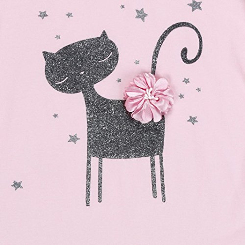 K-youth Vestido de niña, Vestido para Bebés Ropa Impresa de Camisa y del Vestido del Gato Muchacha Encantadora Ropa de Bebe niña Verano 2018 Barata (Rosa, 4-5 años)