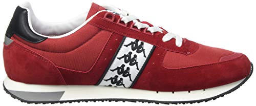 Kappa Curtis, Zapatillas Deportivas Hombre, Rojo/Blanco/Negro, 44 EU