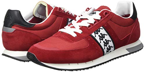 Kappa Curtis, Zapatillas Deportivas Hombre, Rojo/Blanco/Negro, 44 EU