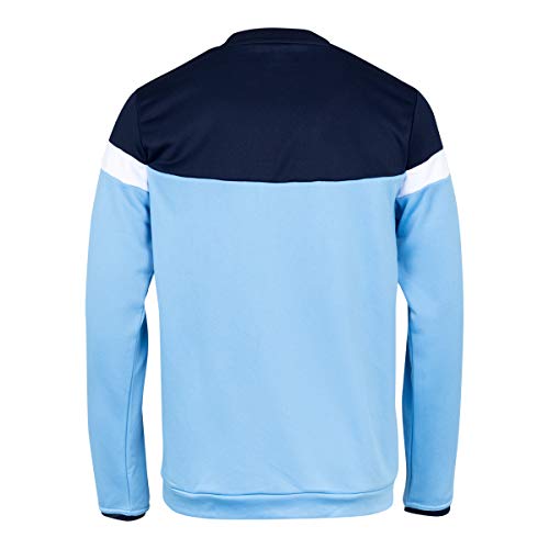 Kappa Lido Sweat Sudadera de Entrenamiento, Hombre, Azul Cielo/Azul Marino/Blanco, L