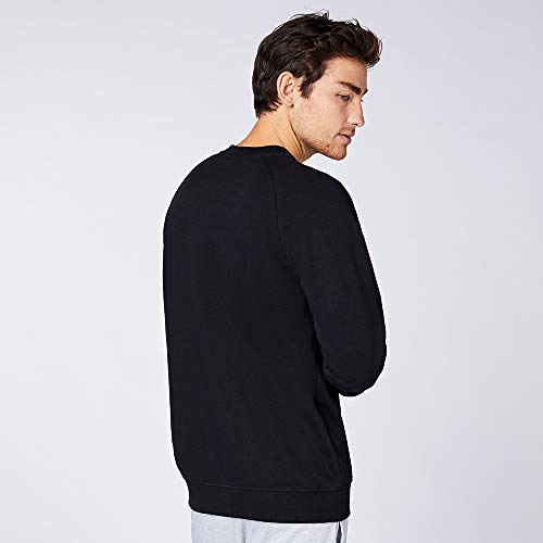 Kappa Vauke - Sudadera unisex de algodón, básica para deporte y ocio, sudadera para mujeres y hombres, en los colores azul, gris, negro y tallas S, M, L, XL, XXL y XXXL 19-4006 Caviar L