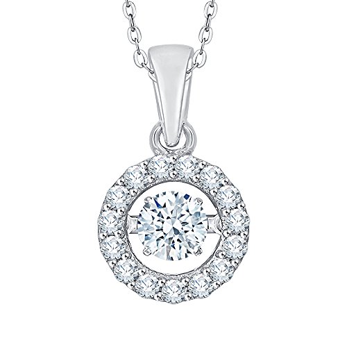 KATARINA Mover la Moda Colgante de Diamante en Plata esterlina (1/2 cttw) (Jk-Color, SI2 / I1-Claridad)