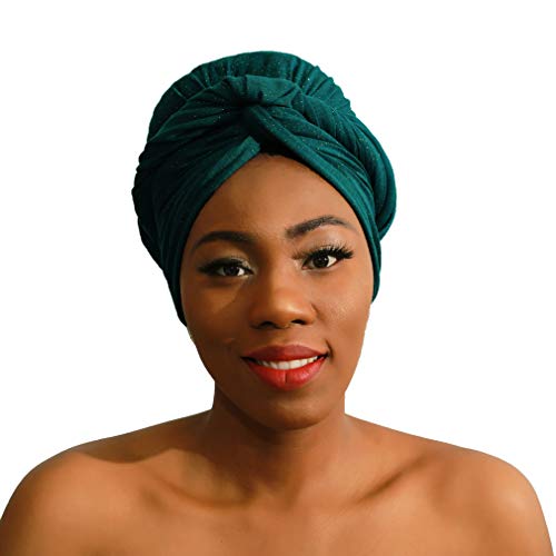 KAVINGKALY Jersey de mujer Hijab Bufandas Glitter Shimmer Headwarp Fashion Long Plain Muslim Head Scarf Wrap Chales (Glitter-Teal)