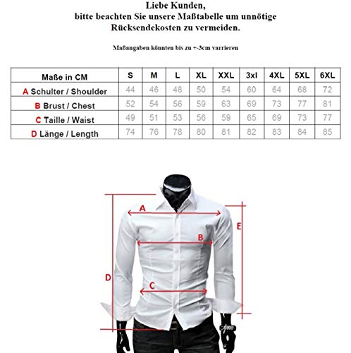 Kayhan Hombre Camisa Manga Corta, Caribic White L