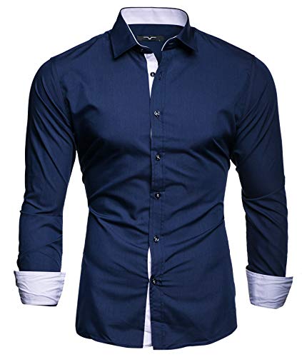 Kayhan Hombre Camisa, TwoFace Navyblue XL