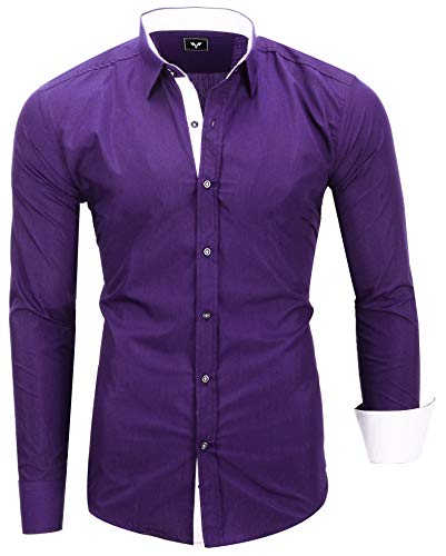 Kayhan Hombre Camisa, TwoFace Purple L