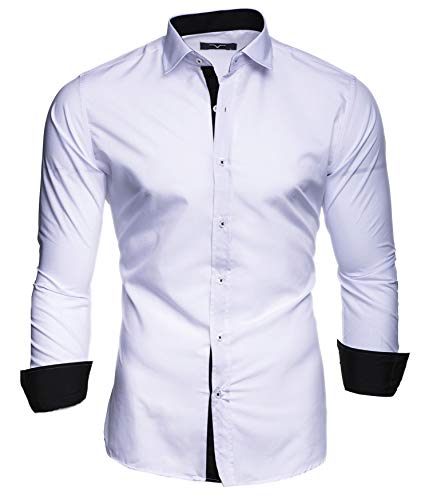 Kayhan Hombre Camisa, TwoFace White XL